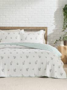 Bedsure Mother's Day Quilt Set - 3 Pcs, Reversible Quilt Bedding Set, Lightweight Bedspread, For Spring Decor, Wedding Decor, Easter Decor, Room Decor, Home Decor - Bouquet - 查看 7