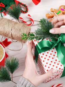 20PCS/30PCS 10CM/3.9 inch Mini DIY Artificial Pine Needle - Green - View 10