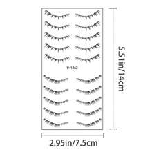 Lower Eyelash Tattoo Sticker (c) - Black - View 3