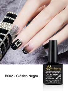 MISS CHEERING 6 Piece Nail Lacquer Set - Premium Manicure Tools, Vibrant Nail Polishes, Professional Gel Manicure, Home Gel Manicure Set, Complete Manicure Set, Includes Phototherapy Gel, Nail Polish Long Lasting Nail Glue - 黑色 - 查看 2