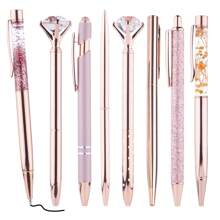 8pcs Rose Gold Ballpoint Pens - Rose Gold - View 1
