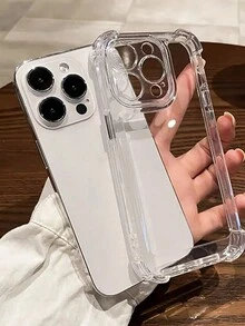 Carcasa A Prueba De Golpes Para Iphone Con Diseño De Cojín De Aire En Cuatro Esquinas - transparente - Ver 3