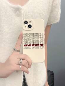 1 Ốp điện thoại mờ tiếng Anh 'mãi mãi bên bạn' Tương thích với iPhone - Nhiều màu - Xem 1