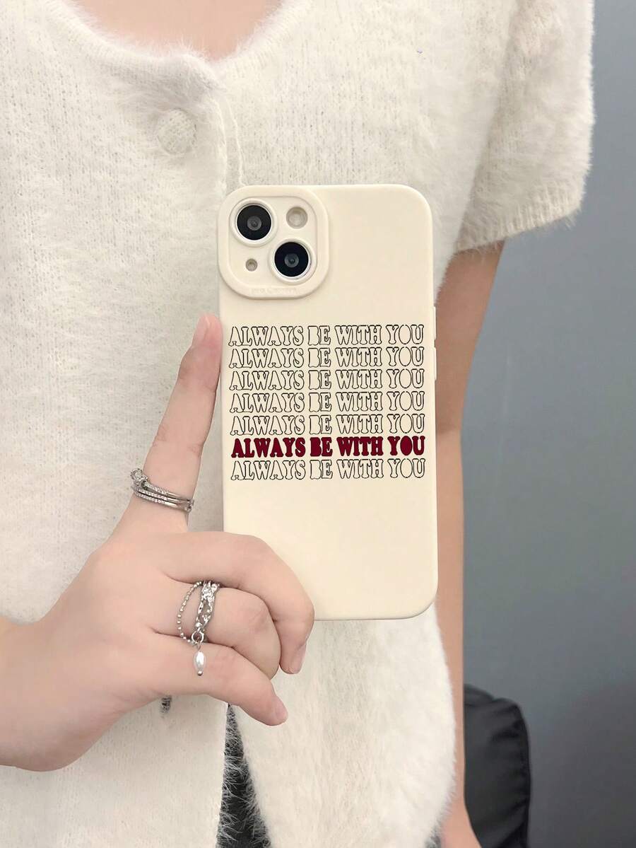 1 Ốp điện thoại mờ tiếng Anh 'mãi mãi bên bạn' Tương thích với iPhone - Nhiều màu - Xem 1