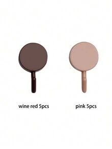 10pcs Macaron Color Mini Hook For Kitchen And Bedroom, Adhesive Round Hook Without Drilling - Multicolor - View 3