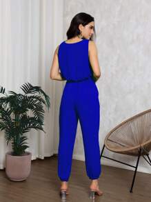 Women Two-piece Outfits - Xanh đậm - Xem 2