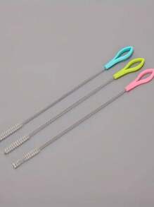 2pcs/4pcs/6pcs/12pcsStainless Steel Straw Brush, Baby Bottle Water Bottle Nylon Brush, Glass Tube Cleaning Brush,Kitchen,Bathroom,Home,Household Suppliers - White - View 5