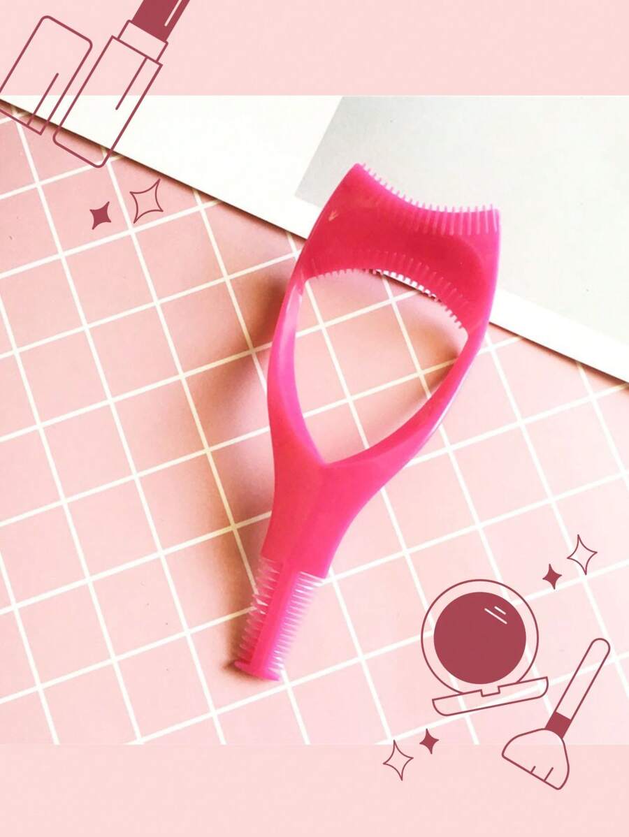 3pcs 3in1 Mascara Applicator with Eyelash Curler Guard and Guard
