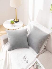 1 vỏ đệm chắc chắn không có chất độn - Màu Xám nhạt - Xem 3