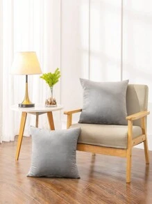 1 vỏ đệm chắc chắn không có chất độn - Màu Xám nhạt - Xem 5