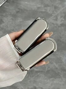 1 chiếc lược mạ bạc có thể gập lại kèm gương, lược chải tóc nhỏ gọn và di động, lược, dụng cụ làm tóc, sản phẩm và phụ kiện tóc cho tiệm cắt tóc, làm đẹp, trở lại trường học, vật dụng thiết yếu khi đi du lịch, phụ kiện tóc cho phụ nữ, lược, lược gỡ rối, lược tròn, bộ lược chải tóc mini, lược gỗ, dụng cụ làm tóc, lược chải tóc, thiết bị làm tóc, lược nhỏ, lược chải tóc mini, kiểu tóc, làm tóc, lược chải tóc, bộ lược chải tóc, lược chải tóc, lược cho tóc xoăn, lược gỡ rối, lược chải tóc cho phụ nữ, thợ cắt tóc, phụ kiện thợ cắt tóc, tiệm cắt tóc, thiết bị làm tóc - Bạc - Xem 7