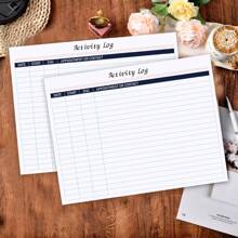 Trees Activity Log Notepad -24 pages tearable Daily Log Notepad - Activity Log Notepad for effectively tracking time and planning a day - Undated Daily and Weekly Planner Notepad -11''x 8.5'' - White - View 4