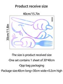 1 miếng dán tường sáng tạo đơn giản, sáng bóng, nhiều màu sắc, hình mặt, nhãn dán tủ lạnh, hình dán, decal dán tường, decal vinyl trang trí nhà cửa, vật dụng trang trí mùa xuân làm mới ngôi nhà của bạn, nhãn dán trang trí Rama quà tặng sinh nhật tốt nghiệp trang trí nhà bếp - Nhiều màu - Xem 8