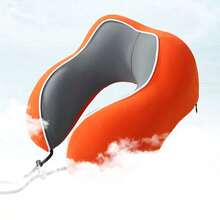 1個汽車靠枕u型枕頭 - 灰色 - 查看 1