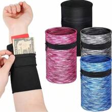 1 Pièce Porte-monnaie De Poignet Avec Fermeture Éclair, Poche De Téléphone Respirante Pour Le Bras, Petit Porte-monnaie Pour La Course À Pied En Extérieur