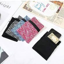 1 Pièce Porte-monnaie De Poignet Avec Fermeture Éclair, Poche De Téléphone Respirante Pour Le Bras, Petit Porte-monnaie Pour La Course À Pied En Extérieur