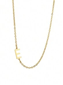 1 件女士不銹鋼首字母項鍊 A-z 大寫字母吊墜生日禮物 - 信件系列 - 查看 9