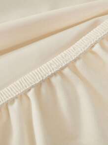 1pc Waterproof Tablecloth, Solid Color, Lightweight Luxury, Oil-Proof, Suitable For Dining Table, Coffee Table, Desk, Dust-Proof, Washable, White - White - View 6