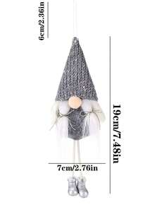 1入-創意娃娃聖誕裝飾掛件,創意禮物聖誕樹掛件