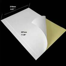 10張 A4 大小的網路線標籤貼紙,防水網路電腦 Utp 線綁定標籤,整理管理工具,網路線條編號打印貼紙 - 白色 - 查看 2