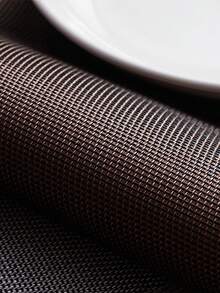 2pcs Solid Color Living Room Heat Insulation Pad, Non-slip And Dustproof Table Placemat - Multicolor - View 5