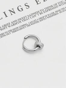 Retro And Unisex Earrings With Unique Design For A Punk And Sharp Look, Ins Style - Silver - View 4