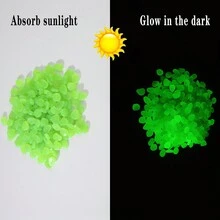 150 顆樹脂夜光石在黑暗中發光,適合 Diy 裝飾、園藝、夜光石 - 綠色 - 查看 2