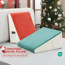 1pc Wedge Pillow For Sleeping Bed Wedge Pillow For After Surgery Triangle Pillow Wedge Air Layer Sleeping Wedge Cover Memory Foam - Green - View 8