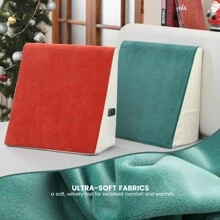 1pc Wedge Pillow For Sleeping Bed Wedge Pillow For After Surgery Triangle Pillow Wedge Air Layer Sleeping Wedge Cover Memory Foam - Green - View 5