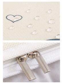 1pc Bedding Storage Bag With Handle, Zipper & Clear Window, Multipurpose Dustproof Home Moving Packing Organizer Bag Room Decor Home Decor Decor Bedroom Decor - Navy Blue - View 8