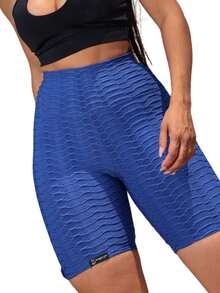 Women Shorts - 寶藍色 - 查看 5