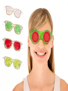 Antifaz De Gel Para Ojeras Contorno Ojos Fatiga Inchazon Parche de gel - Multicolor - Ver 1