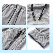 Pantalón Transpirable De Seda Hielo Hombre Slim Fit Elástico - Gris - Ver 3