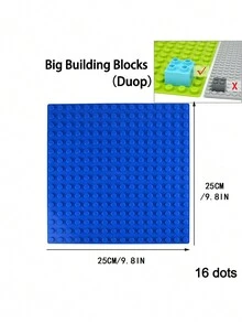 Base De Placa De Construcción Azul De 16 Puntos - Azul - Ver 6