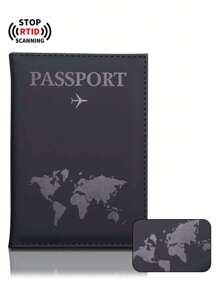 1 Miếng chất liệu da PU Bià hộ chiếu Ví hộ chiếu Ví dựng hộ chiếu Hộ chiếu Ví Ví thẻ Máy bay Nhẹ Thời trang Du lịch Phụ kiện Đối với Chuyến bay Đối với phụ nữ Hoặc Nam Đối với Học sinh Túi đựng hộ chiếu Đối với Trở lại Trường Đối với Ngày lễ Kỳ nghỉ Những điều cần thiết khi đi du lịch Hộ chiếu Túi đựng Du thuyền Không thấm nước Dành Cho Nam Và Nữ Những điều cần thiết khi đi du lịch Du lịch Phụ kiện - màu đen - Xem 2