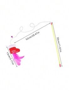 12入組聖誕主題互動貓玩具,包括羽毛招搖滾、鈴鐺球等