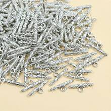 20入組合金金屬紋理幾何吊墜,適用於diy項鍊、手鐲和其他配飾diy,是為朋友和所愛的人準備的禮物