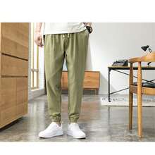 Pantalones De Chándal Casuales Harem Capri Para Hombre, Pant - Verde - Ver 1