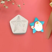新款聖誕樹與馴鹿矽膠模具搭配星星、雪人、禮物、巧克力、餅乾、蛋糕設計、環氧樹脂模具