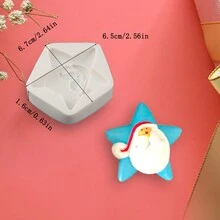 新款聖誕樹與馴鹿矽膠模具搭配星星、雪人、禮物、巧克力、餅乾、蛋糕設計、環氧樹脂模具