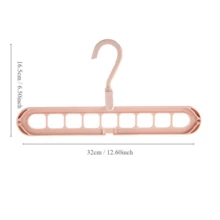 Colgador De Ropa De Nueve Agujeros, Tendedero Multiusos, Uso Cruzado O Vertical, 1 Ud. - Blanco - Ver 2