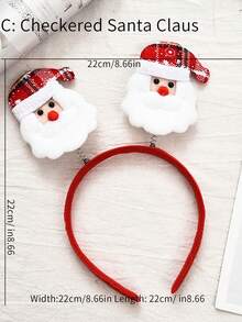 1入聖誕節裝飾頭箍,鹿角/聖誕老人頭箍,適用於兒童/成人的聖誕節頭飾玩具