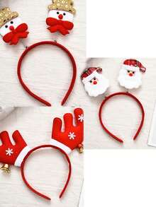 1入聖誕節裝飾頭箍,鹿角/聖誕老人頭箍,適用於兒童/成人的聖誕節頭飾玩具