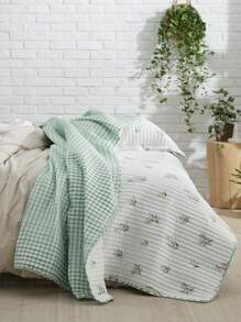 Bedsure Mother's Day Quilt Set - 3 Pcs, Reversible Quilt Bedding Set, Lightweight Bedspread, For Spring Decor, Wedding Decor, Easter Decor, Room Decor, Home Decor - Bouquet - 查看 5