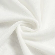 大碼蕾絲背心睡衣連身裙 - 白色 - 查看 4