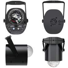 Mslitely Party Lights Disco Light,Disco Ball Light With Multiple Laser Light Show+UV Flashlight, 3 In 1 Sound Activated Party Lights Disco Lights For Parties Indoor DJ Rave Glow Party Festival - Black - View 12