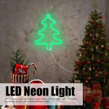 Neon Sign, TREE-SHAPED GREEN LIGHT - Green - View 2