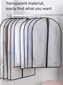 1/5 件（4 种尺寸可选）可折叠衣服收纳罩，带密封拉链，防尘防水衣服收纳袋，适用于西装外套和大衣，衣柜整理器，服装防尘罩，衣柜衣服保护器装饰品节日装饰房间装饰家居装饰卧室装饰卧室，整理器，整理器，家庭收纳，白色 T 恤女士，黑色裤子女士，女士冬装，连衣裙，女士冬装，优雅女装，女士白衬衫，长袖，女士白色连体裤，女士春装，女士春装，春季，春装，极简主义，夏季上衣 - 黑色 - 查看 6