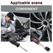 46pcs 1/4 Inch Socket Ratchet Wrench Set With Metric Drill Socket And Extension Bar, For Car Repair And Household Use, With Storage Box