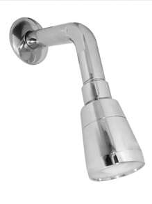 Regadera para baño ducha incluye brazo para media o baja presión distribucion de agua uniforme - Plateado - Ver 2